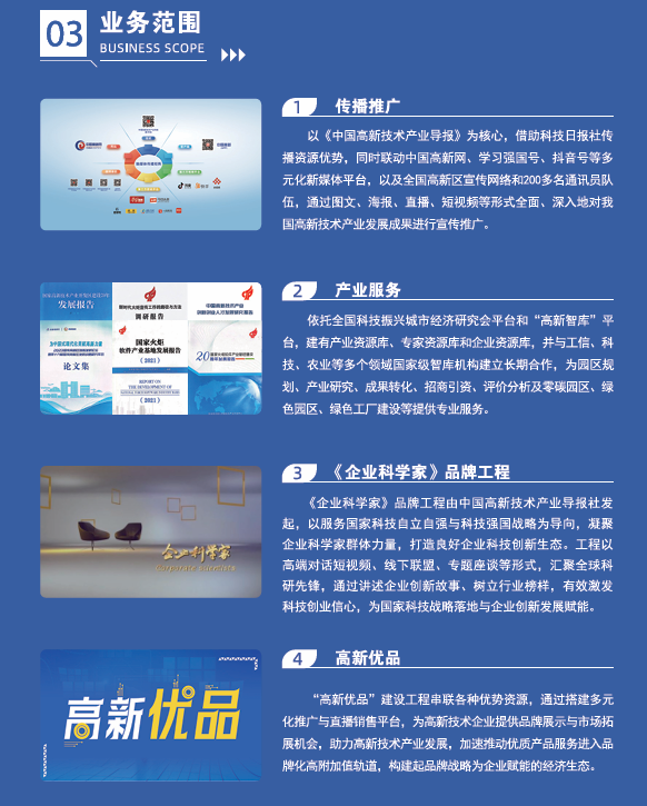 中國高新技術產業導報 技術推廣服務的前沿瞭望塔